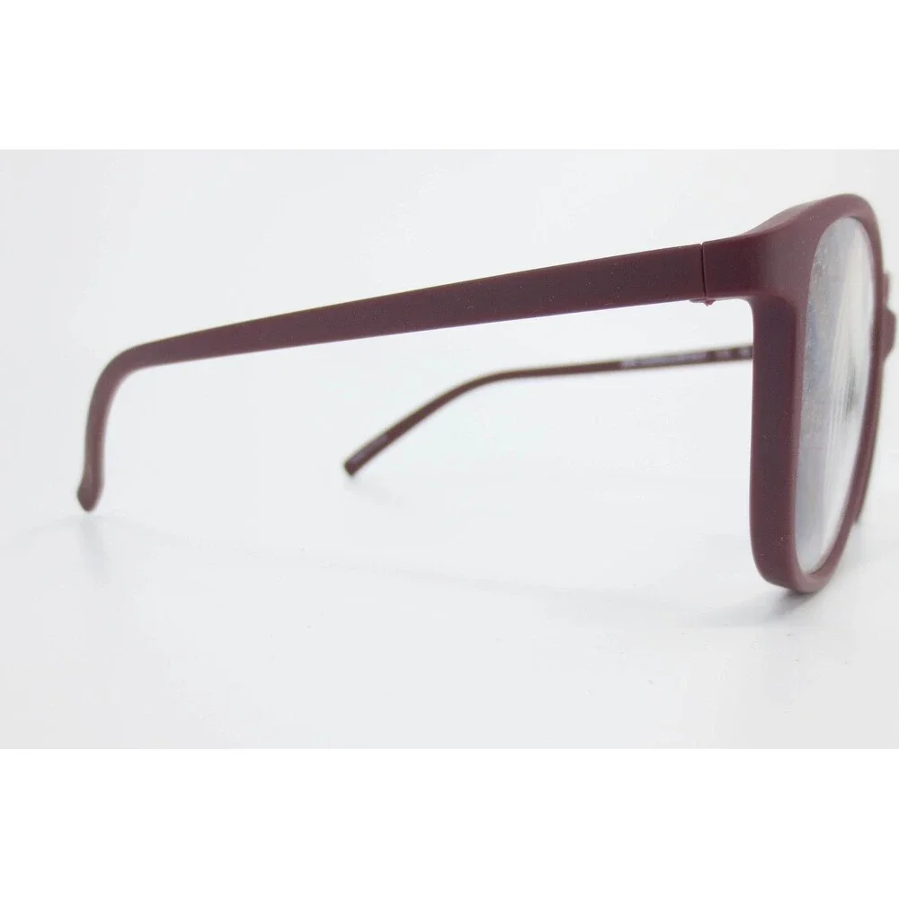 EyeBuyDirect Saint Lou Burgundy Eyeglasses Frames 53 17 141 C4 Matte Round Oval